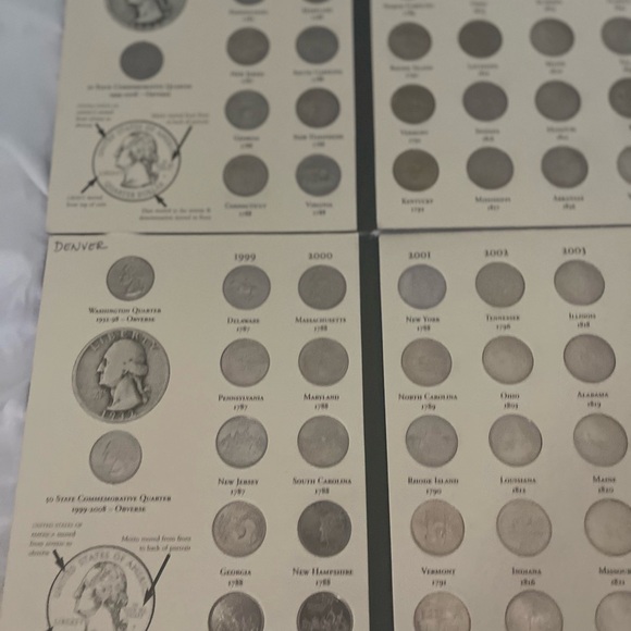 Lot of 4-commemorative quarters 1999-2008 Denver/ Philadelphia sets circulated - Picture 12 of 14